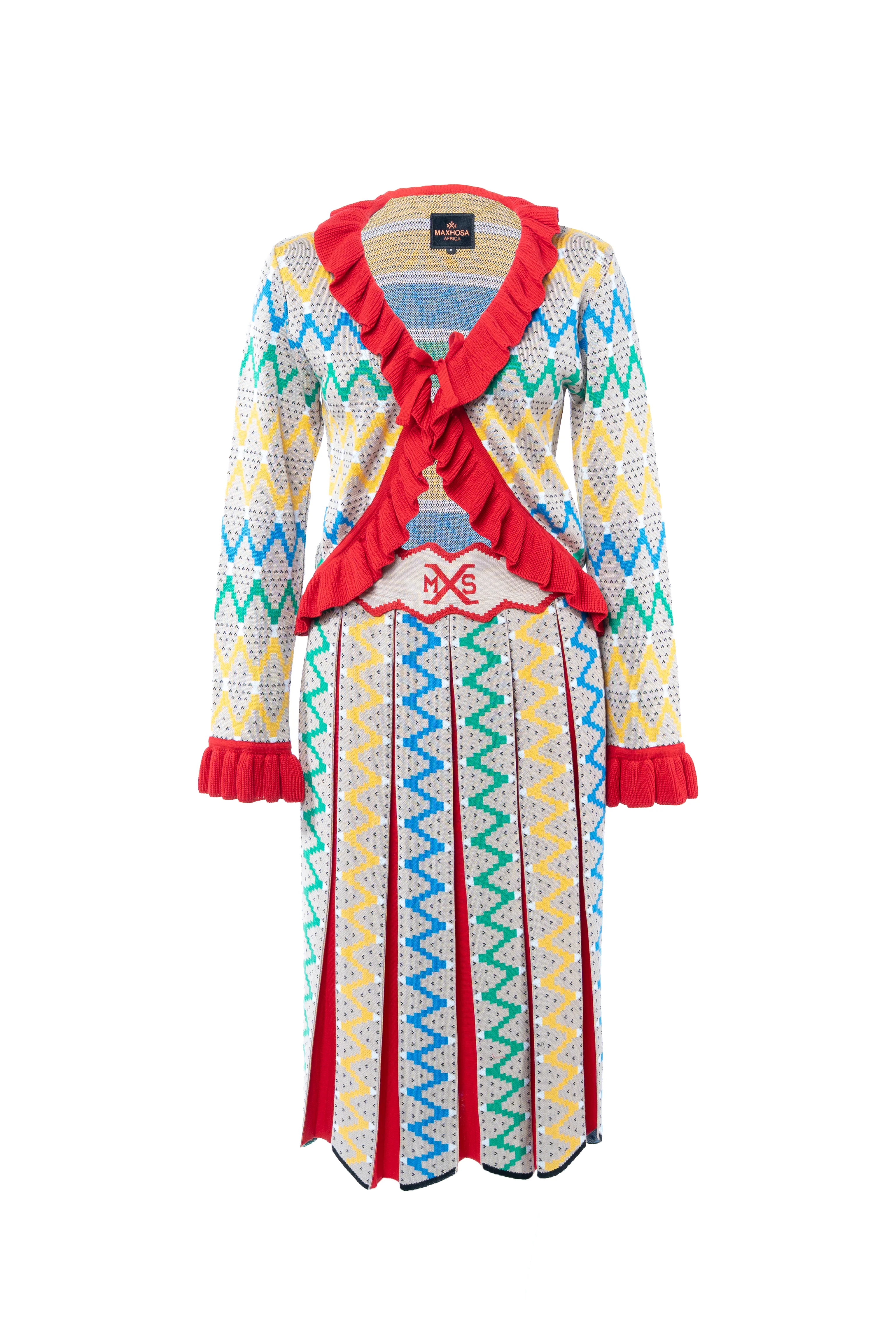 MAXHOSA MLC15 - KNITTED RUFFLE CARDIGAN - Image 6
