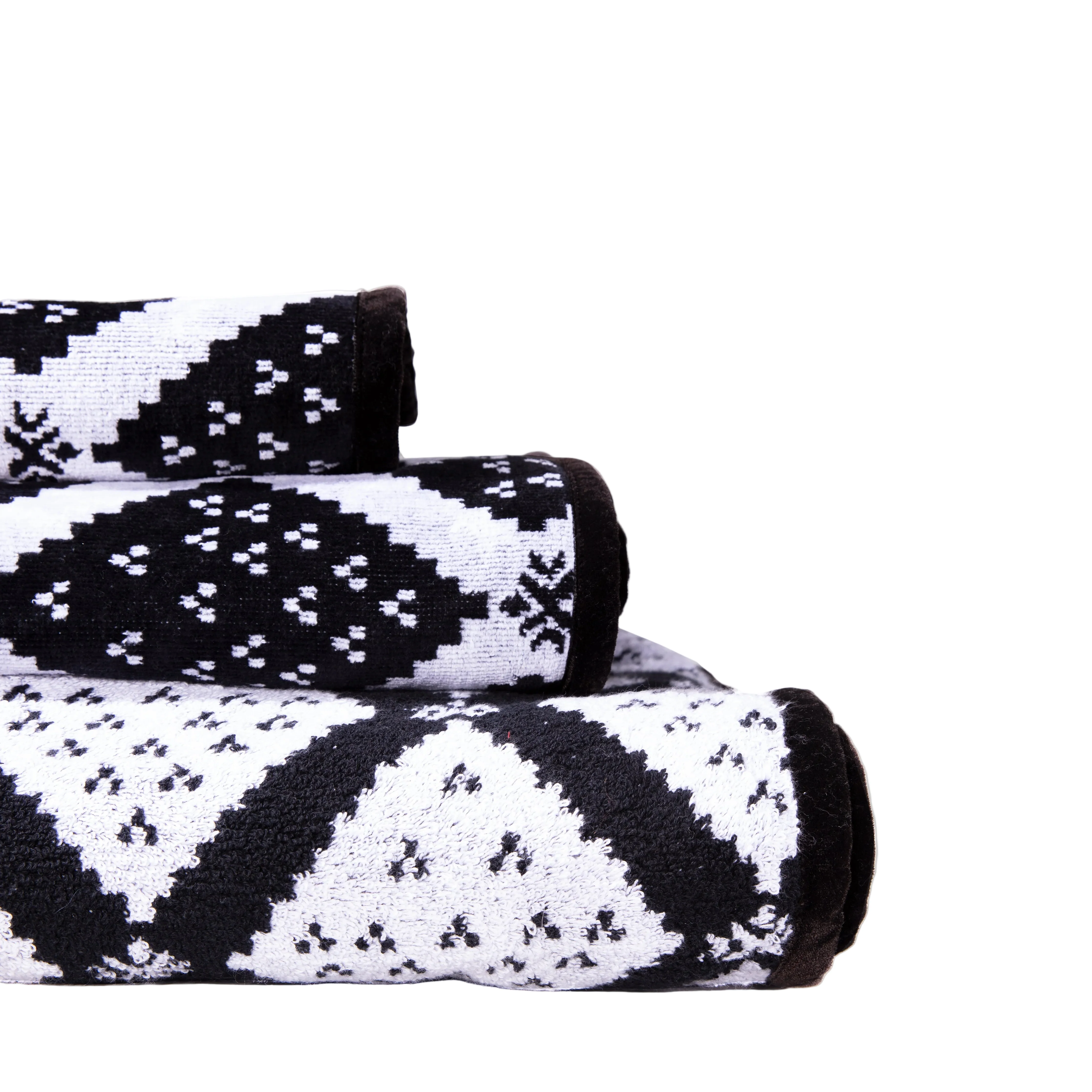 MPBFTS - PICNIC, BEACH, FACE TOWEL SET BLACK