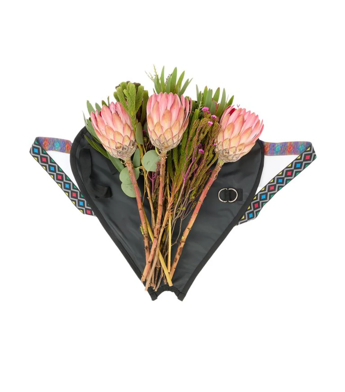 MGFB1 - MAXHOSA AFRICA Green Flower Carrier Bag - Image 4